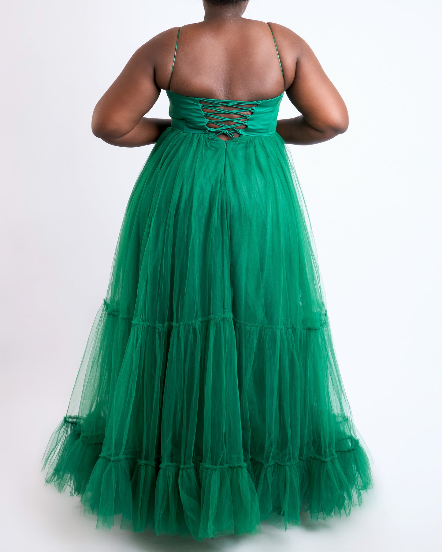 Dramatic tulle gown