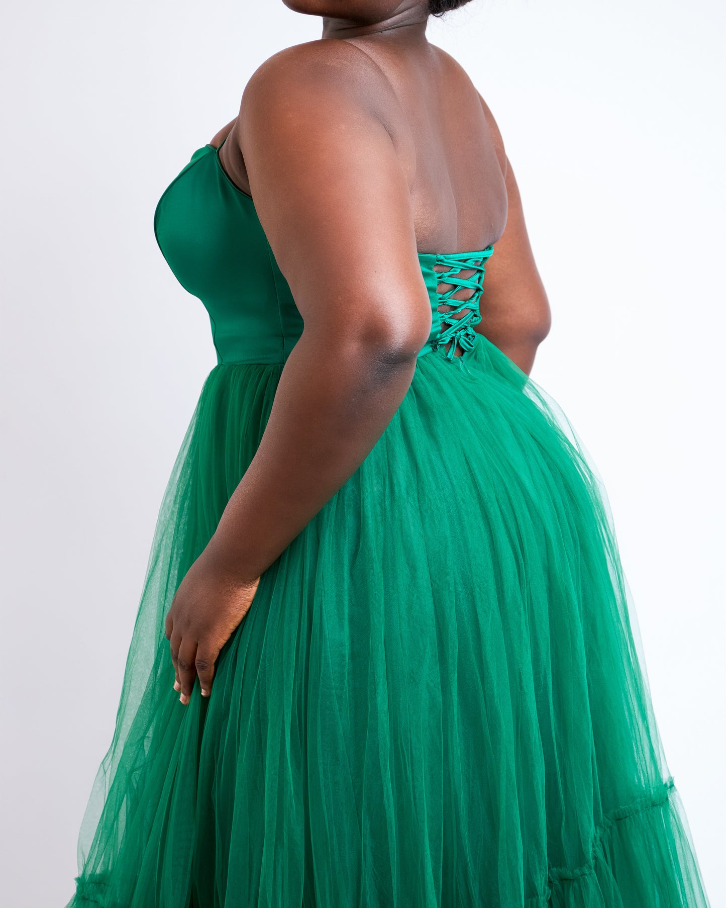 Dramatic tulle gown