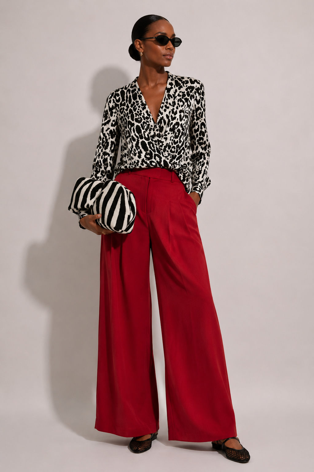 Wild Side Cowl Blouse