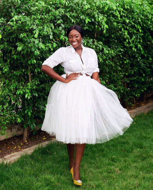 Little Mistress Tulle Midi Skirt