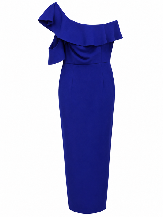 BETSY ADAM MONO STRAP MAXI DRESS