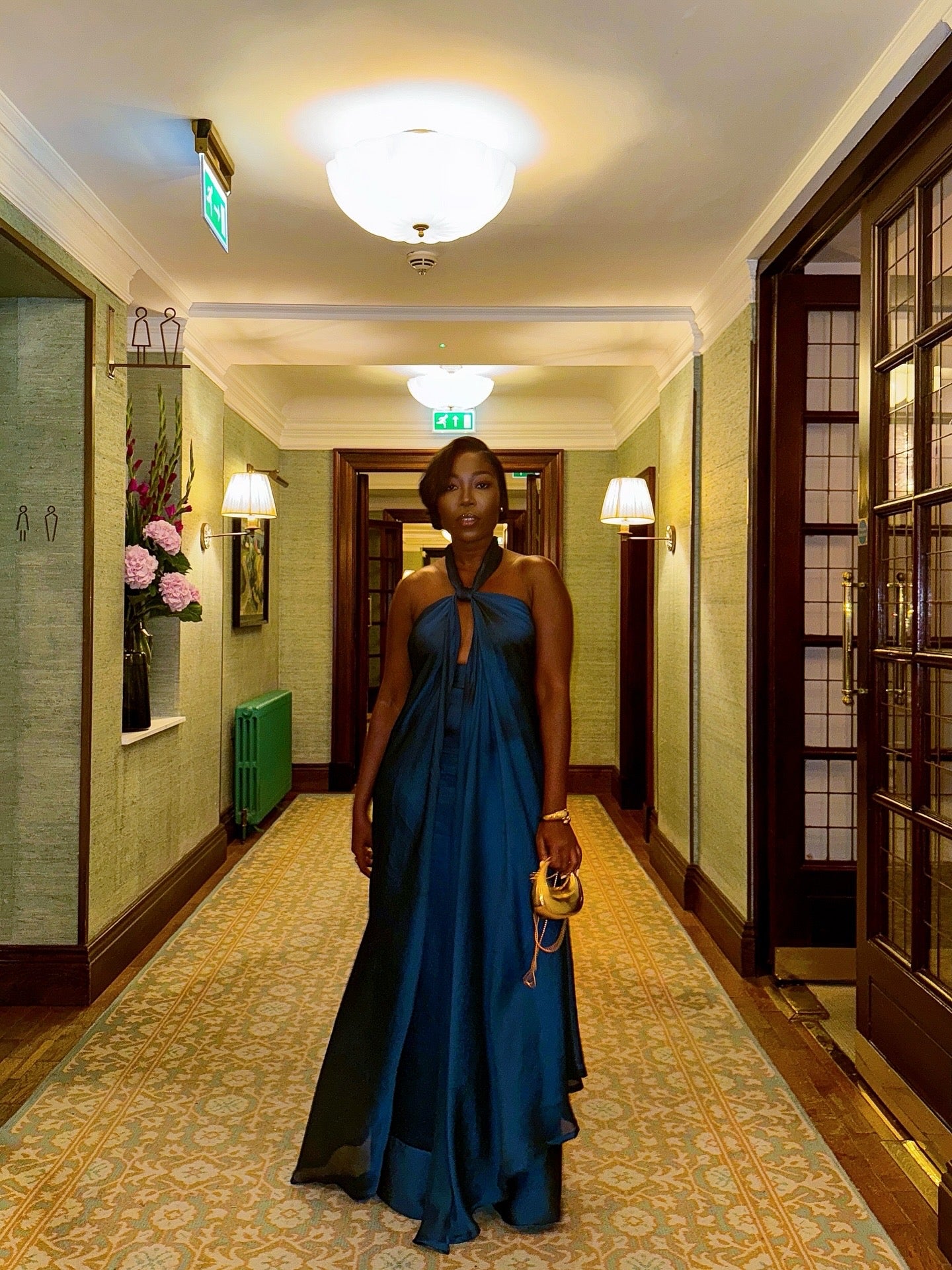 TEAL BARKERSWOODE SILK & CHIFFON CO-ORD