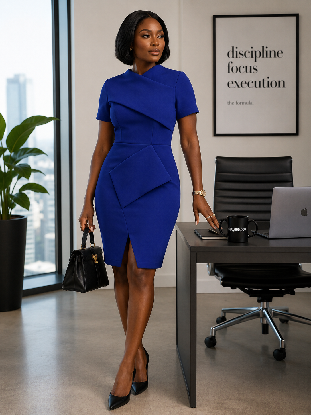 LADY BIBA SHORT SLEEVE MIDI DRESS