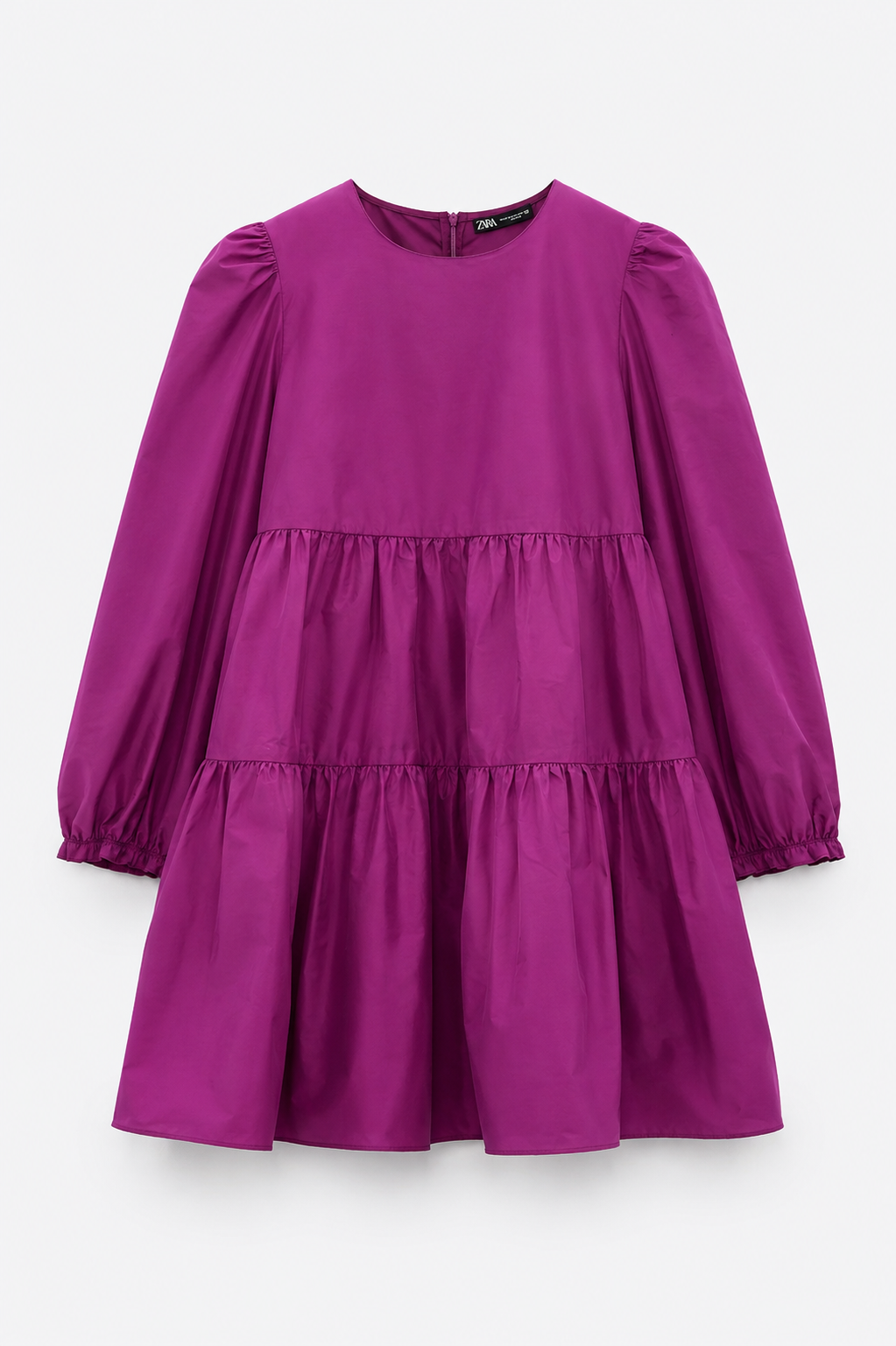 Zara Taffeta smock Mini Dress
