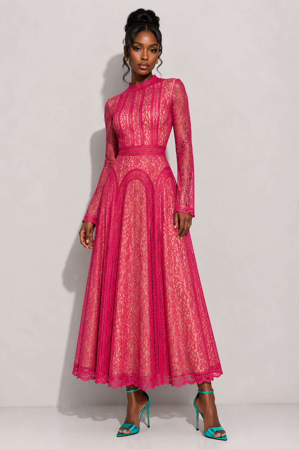 Self Portrait lace panel dress