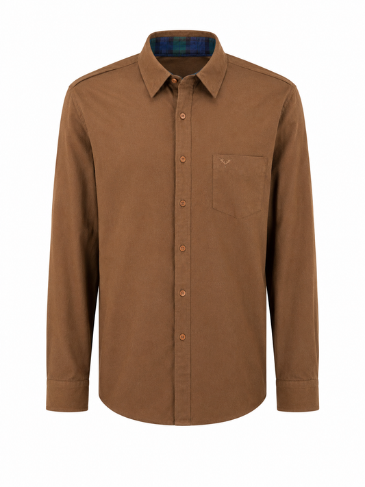 BROWN LONG SLEEVE SHIRT