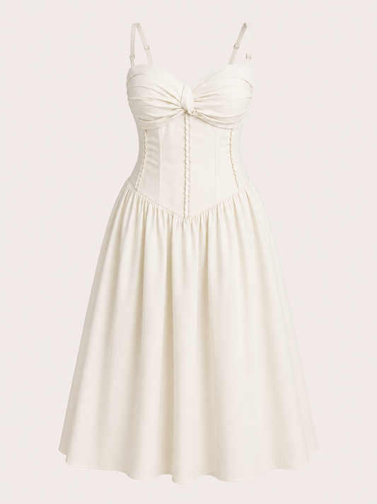 White Ometsey Bustier and Skirt co-ord