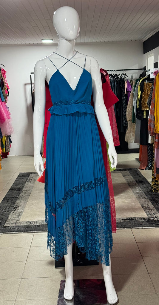 Pleated Next midi dress