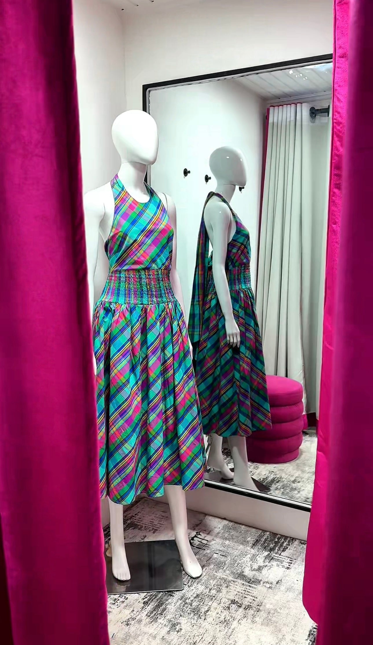 Christopher John Rogers for Target Plaid Sleeveless Bow Back Dress