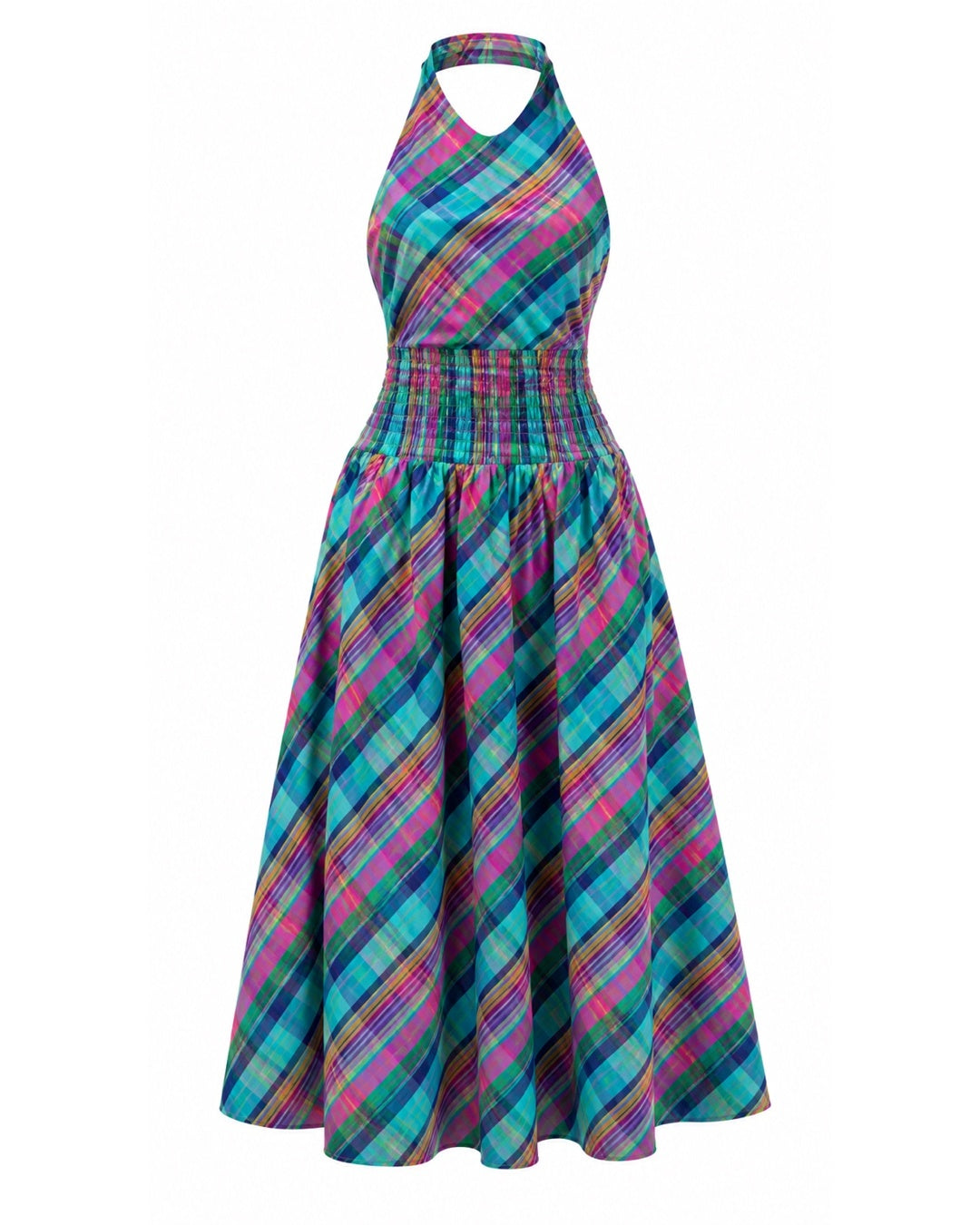 Christopher John Rogers for Target Plaid Sleeveless Bow Back Dress