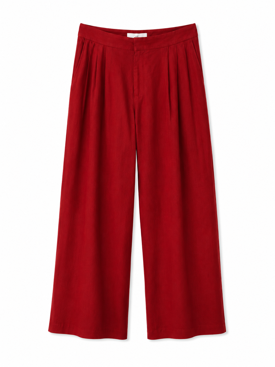H&M High-Waisted Wide-Leg Linen Trousers