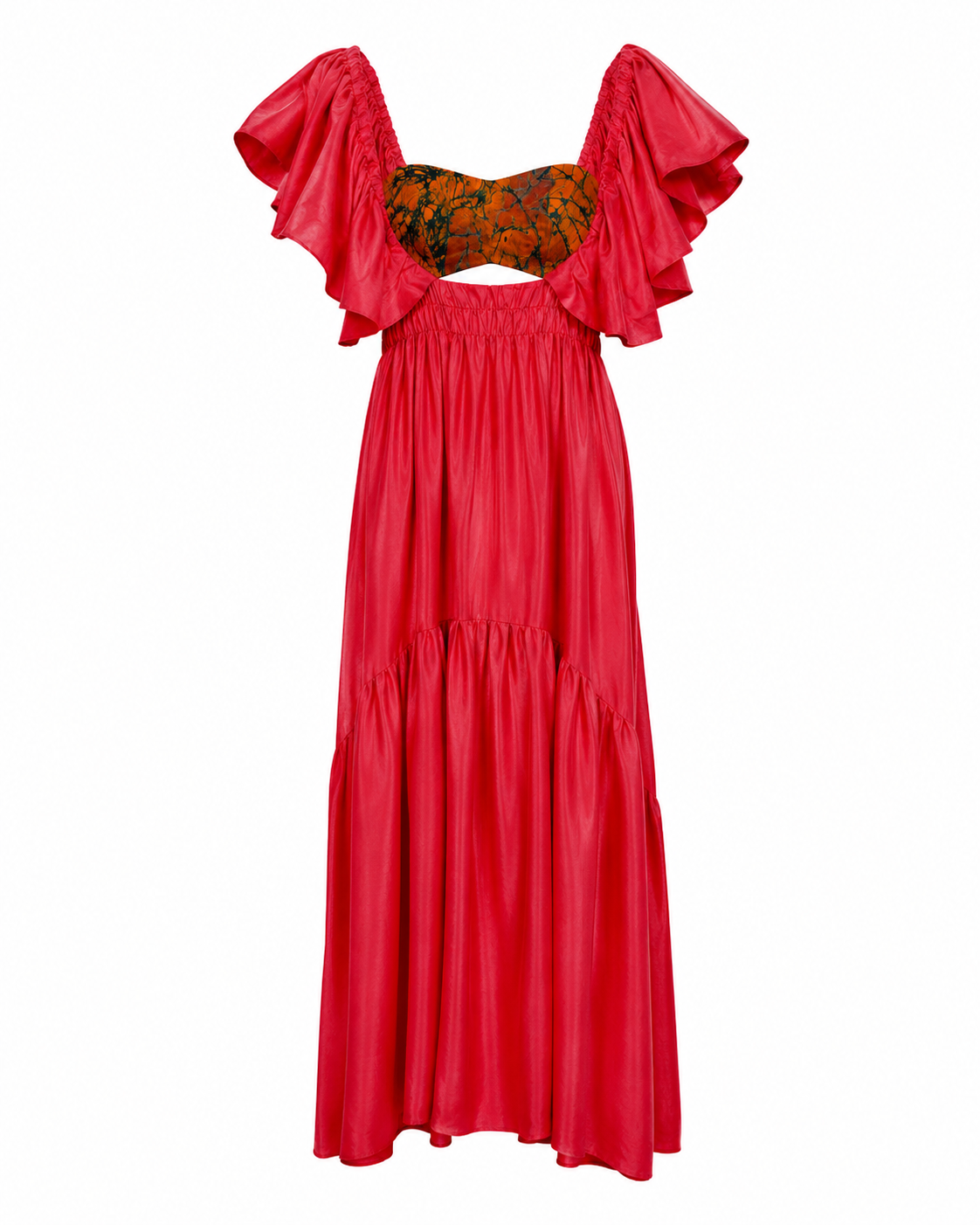 Talensi Coral Maxi Dress