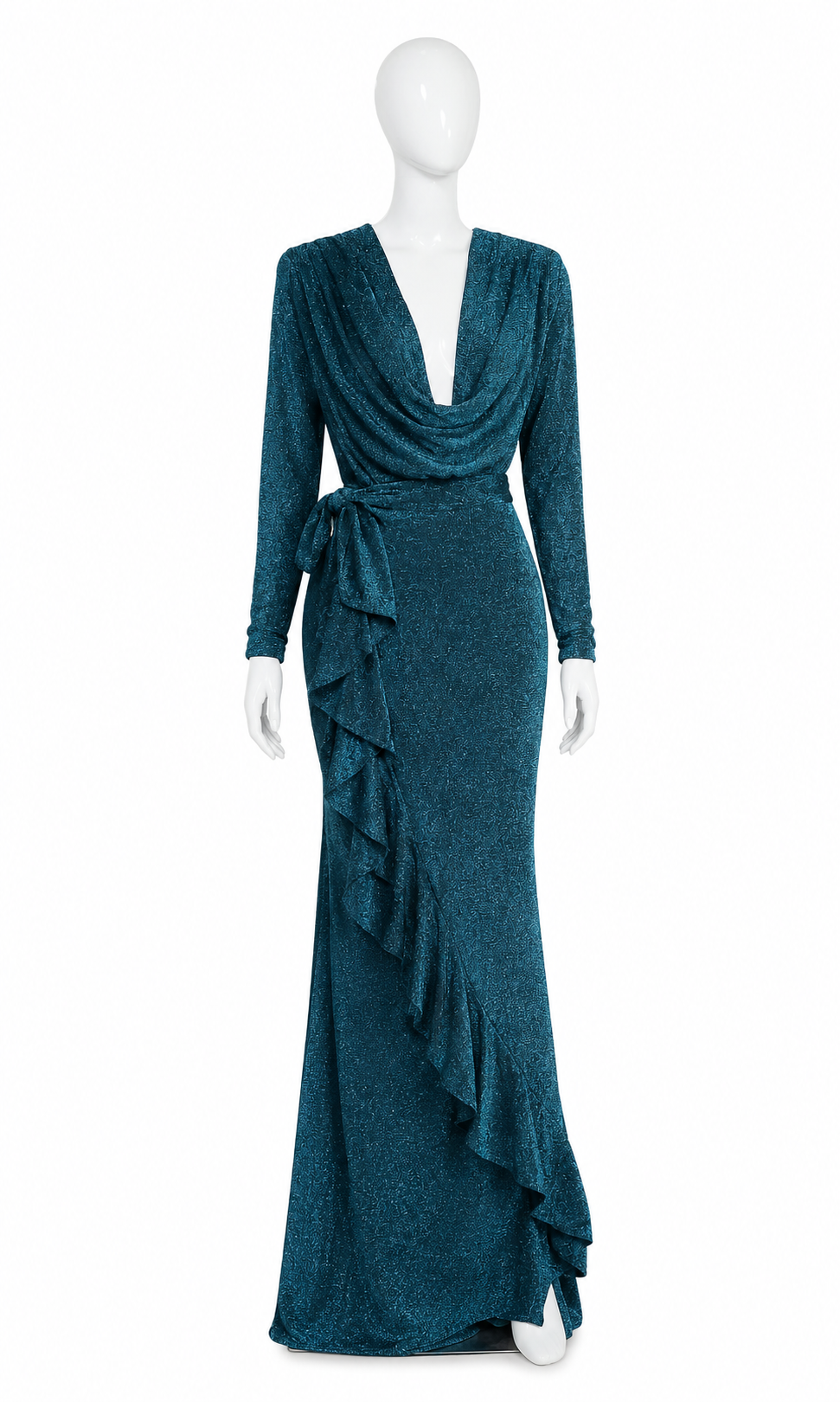 Wanni Fuga Teal Glitter Two-Piece Set