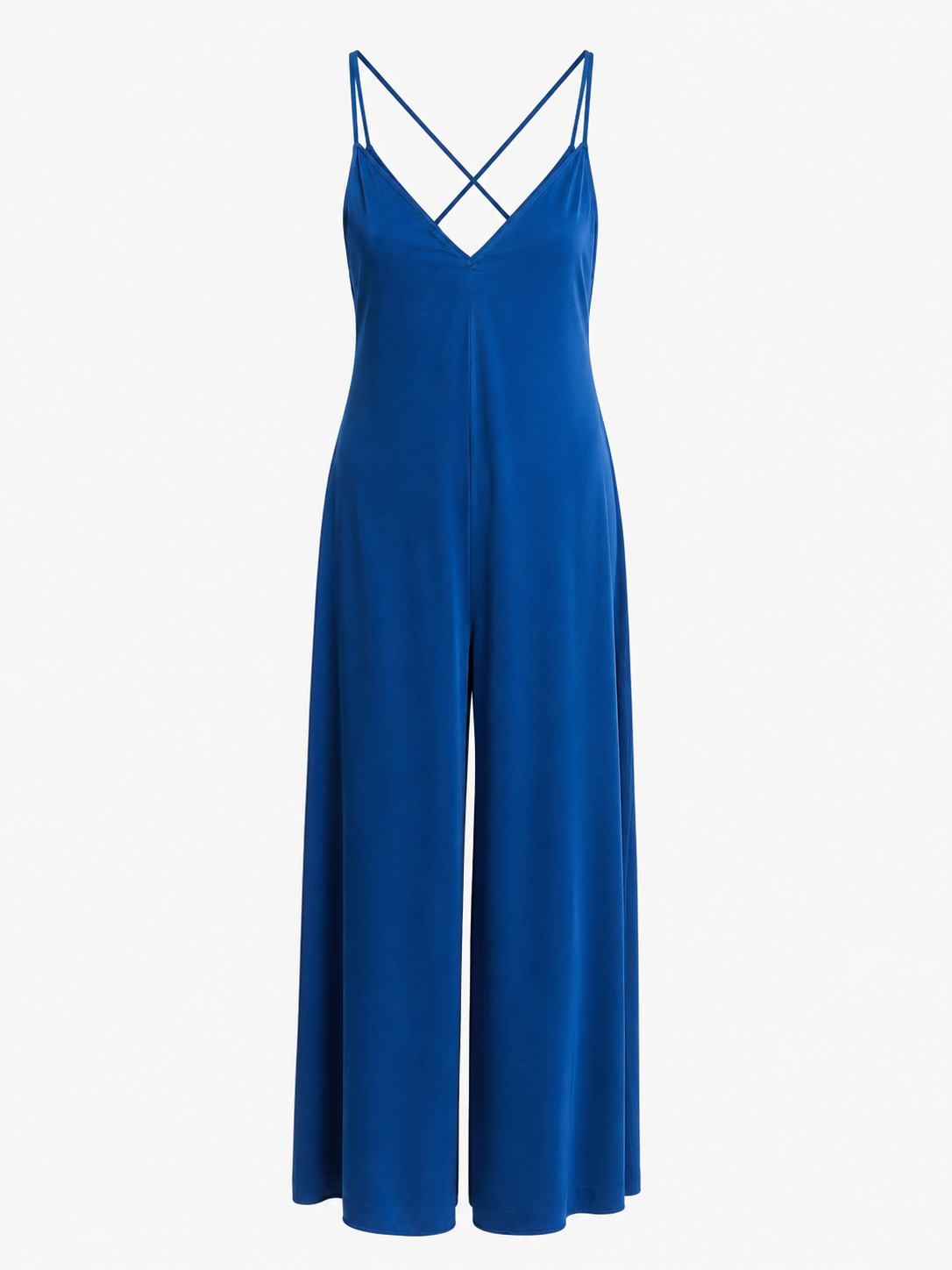 Zara Cobalt Blue Wide-Leg Jumpsuit