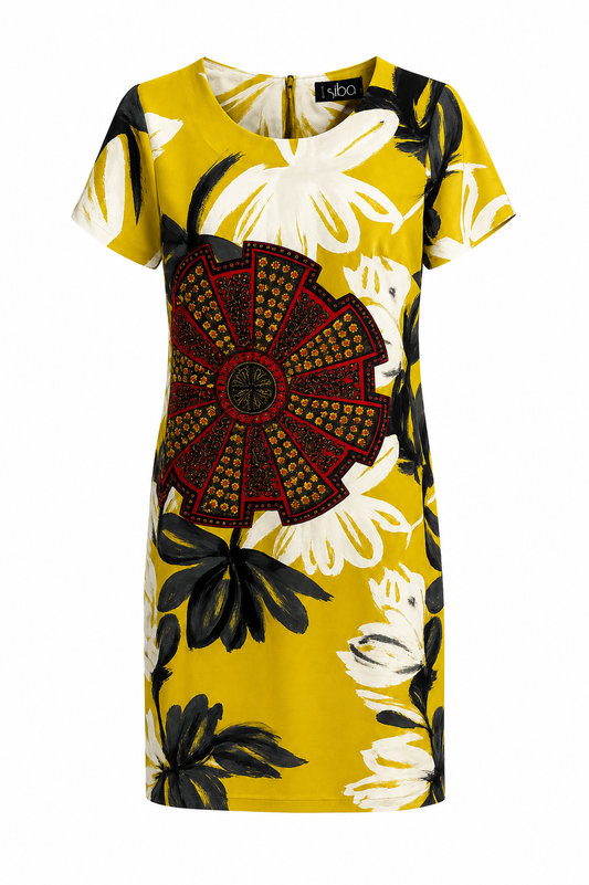 Chic by Siba Printed Shift Dress