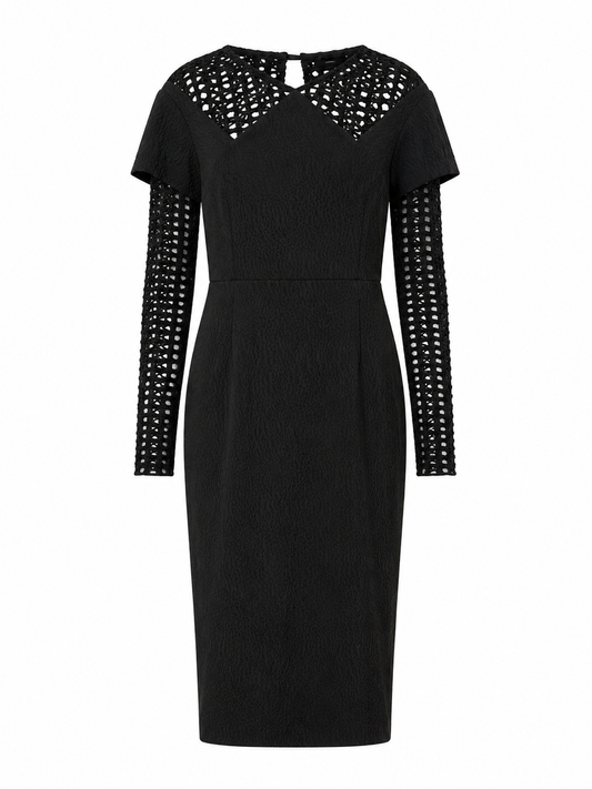 The lady maker long sleeve midi dress