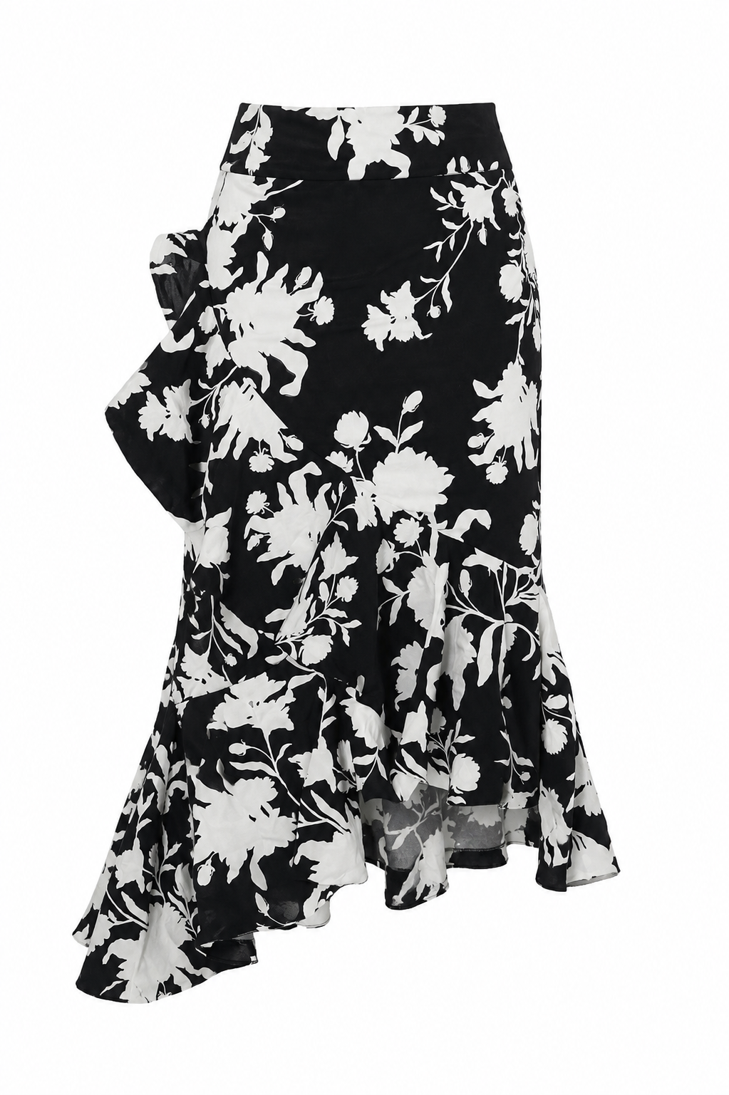 Joanna Ortiz x H&M Monochrome Ruffle Midi Skirt