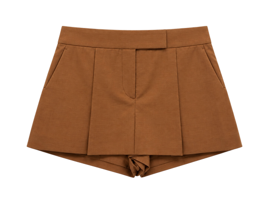 Brown Mango micro mini shorts