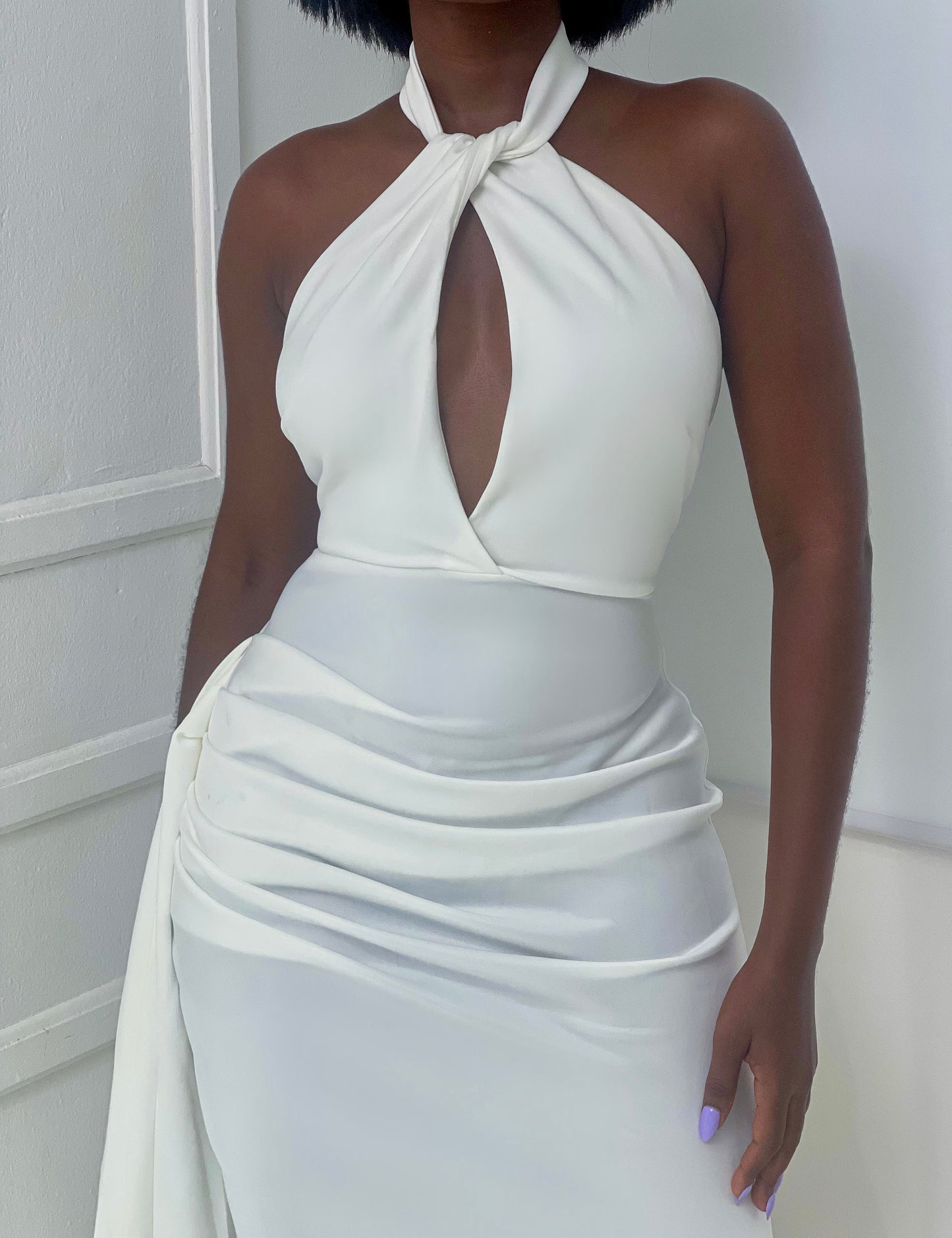 NEW! Halter maxi dress with sash