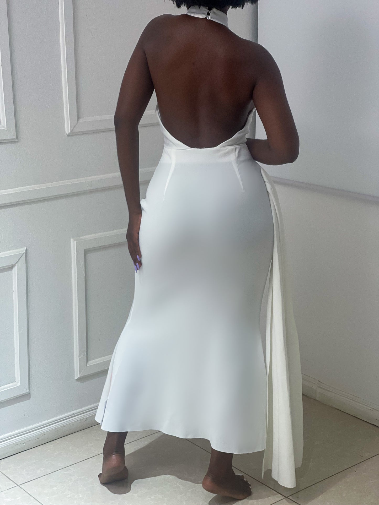 NEW! Halter maxi dress with sash