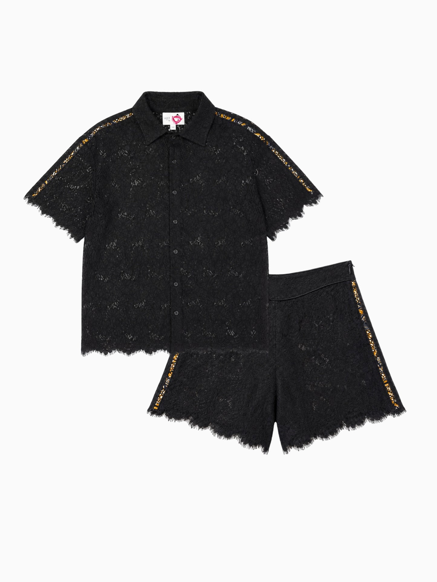 BLACK B'VENAJ LACE CO-ORD SET
