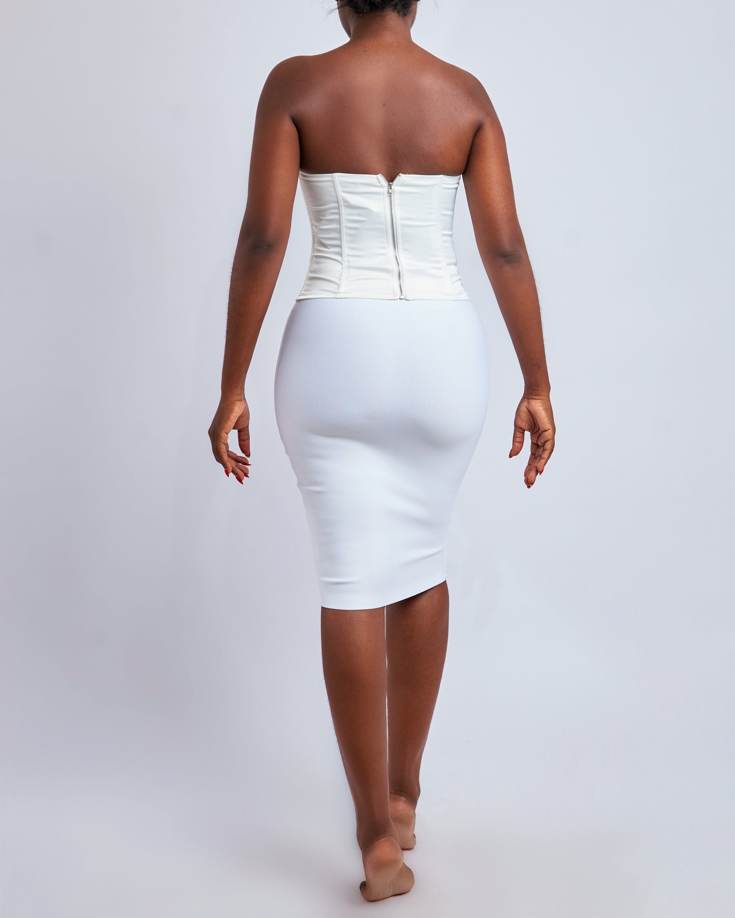 White satin corset - NBW