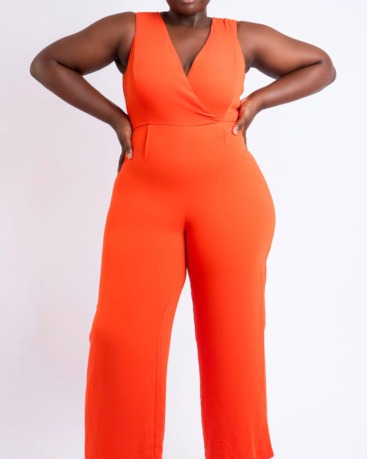 River Island Wrap Sleeveless Jumpsuit  (Brand New)