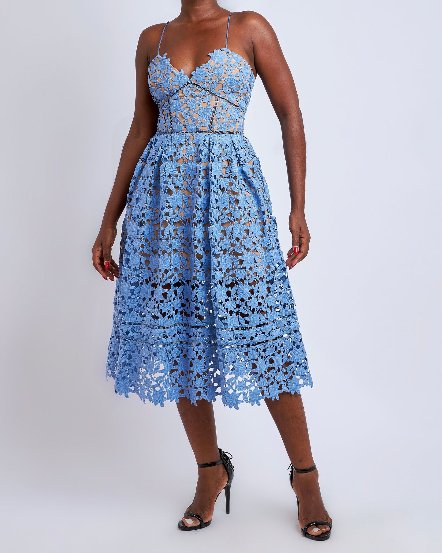 Self-Portrait midi Azaelea dress