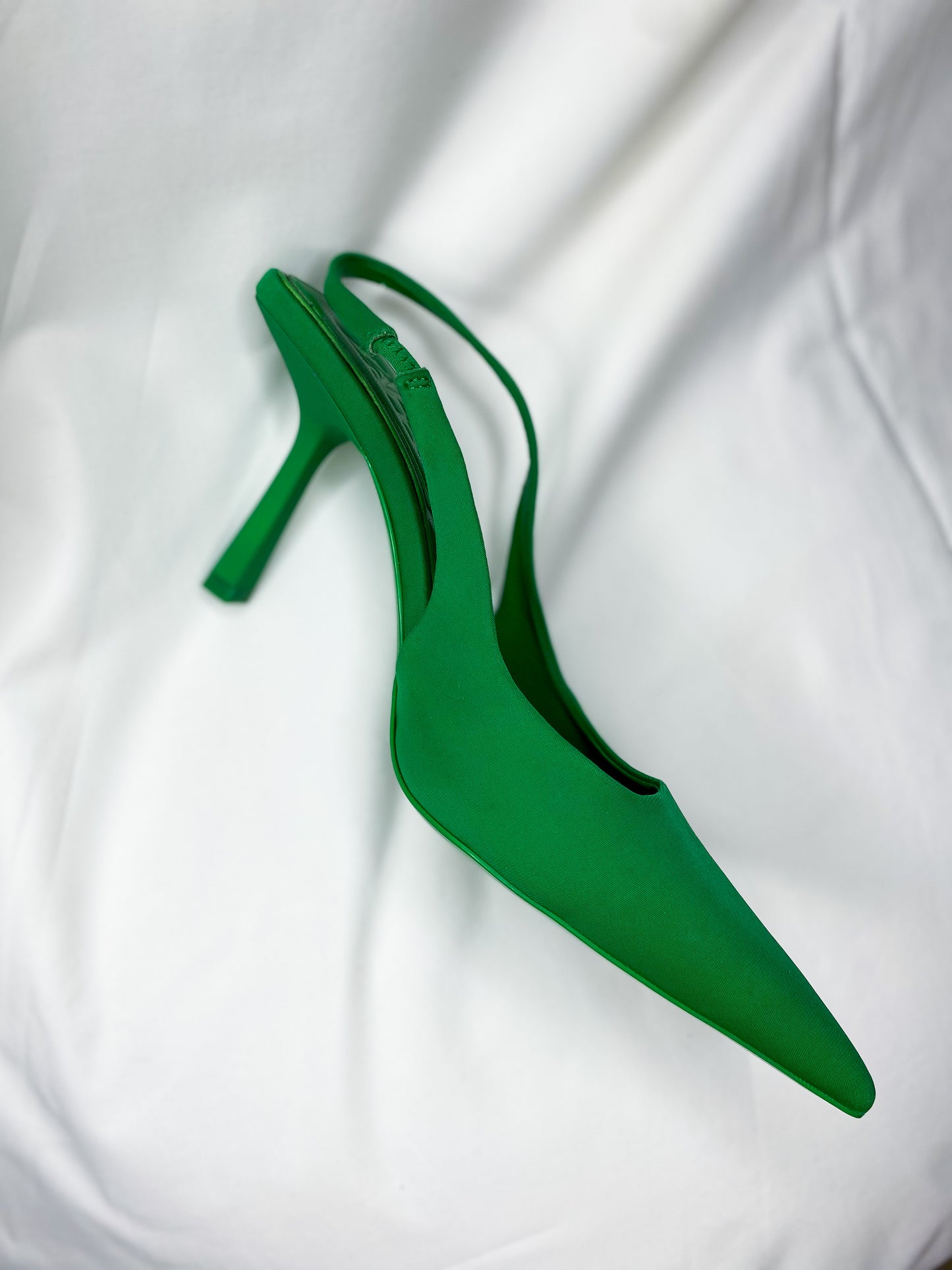 Green Zara sling back pumps - NBW