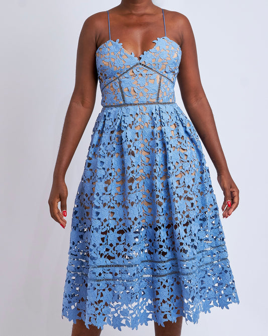 Self-Portrait midi Azaelea dress